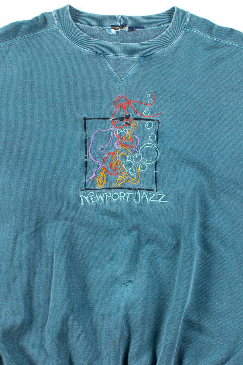 Newport Jazz Distressed Vintage Sweatshirt