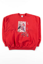 Winter Bullfinches Vintage Sweatshirt
