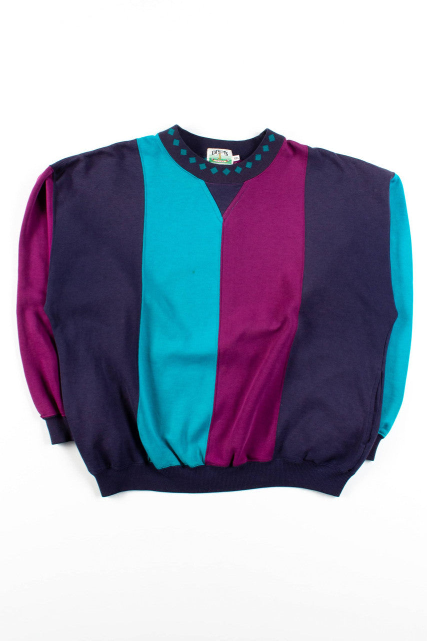 Vintage Color Block Golf Pocket Sweatshirt