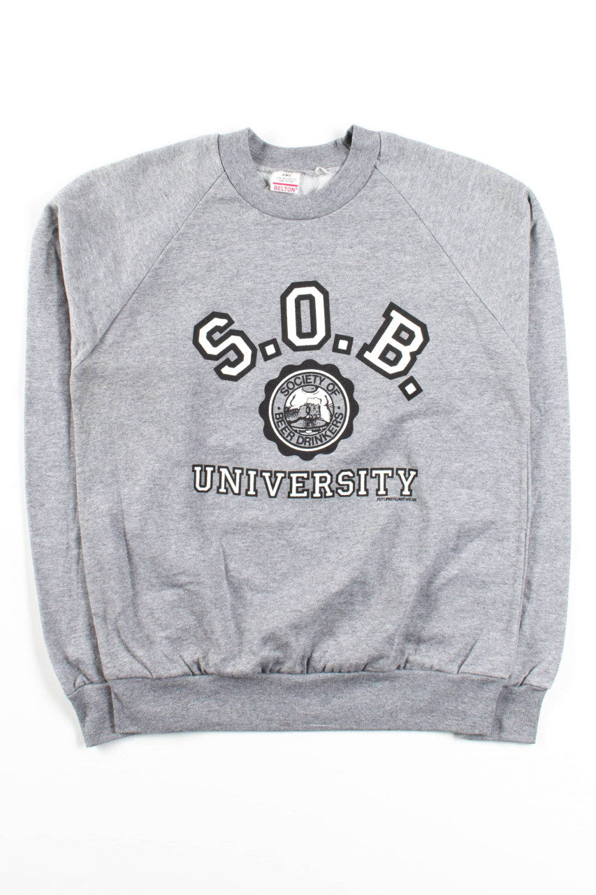 Deadstock Novelty S.O.B. University Sweatshirt (1980s)