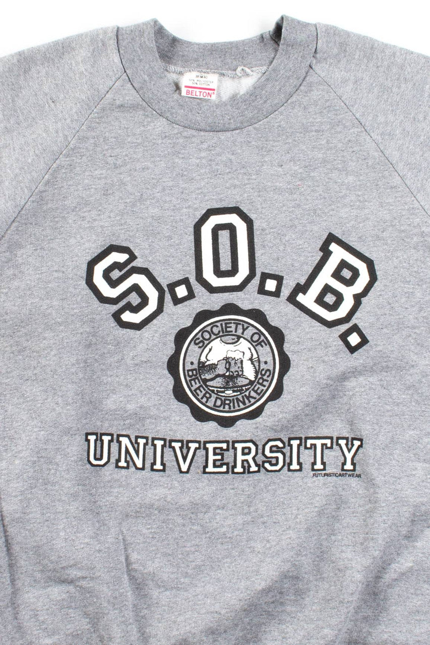 Deadstock Novelty S.O.B. University Sweatshirt (1980s)