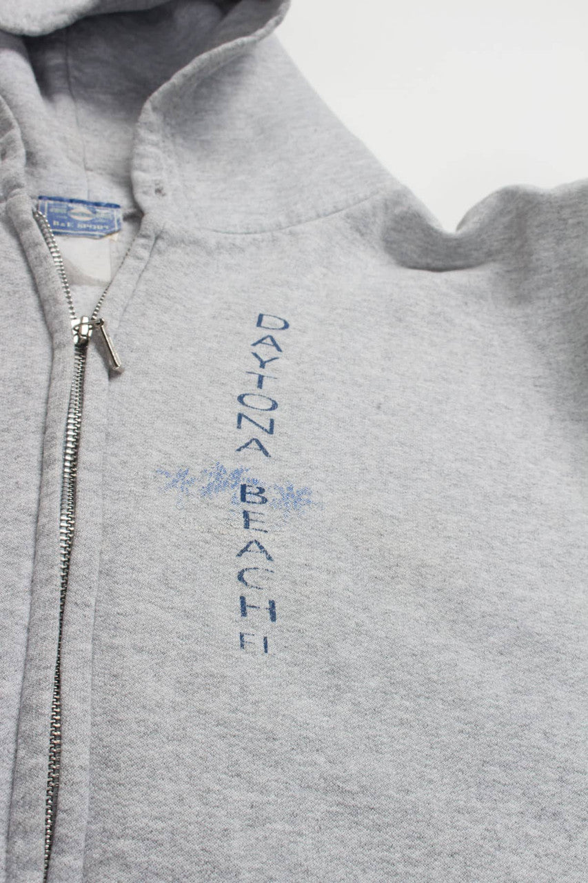 Faded Daytona Beach Zip Up Hoodie