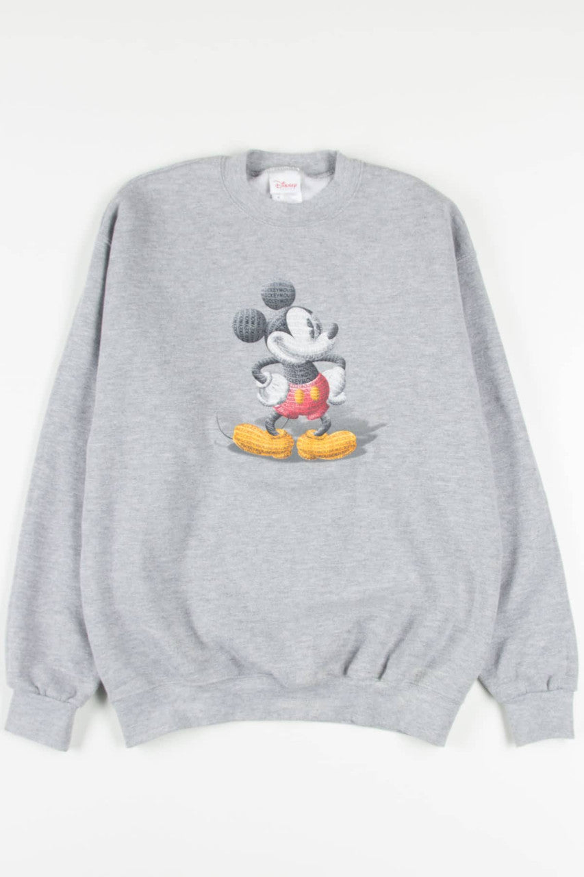 Rubber Printed Mickey Mouse Disney Sweatshirt