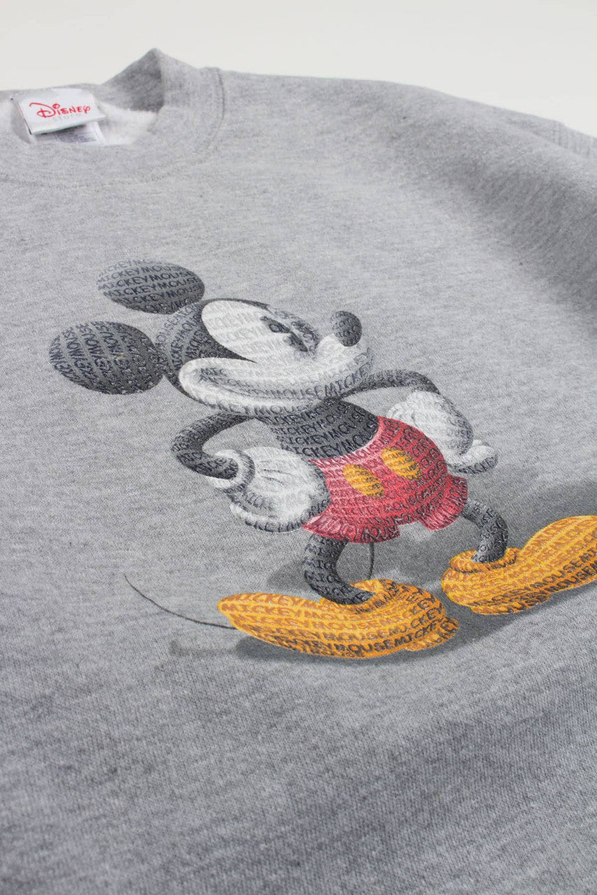 Rubber Printed Mickey Mouse Disney Sweatshirt