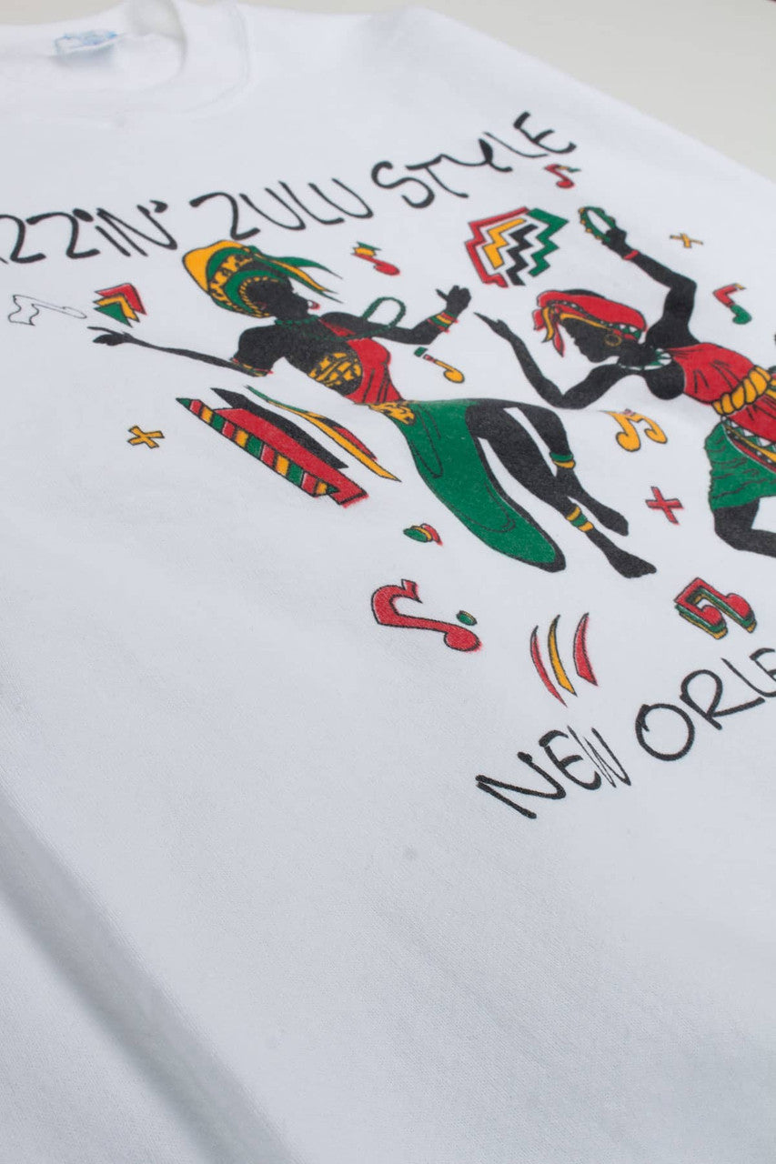 Vintage New Orleans Jazzin' Zulu Style Sweatshirt