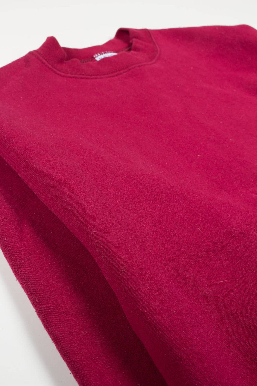 Blank Burgundy Sweatshirt 1