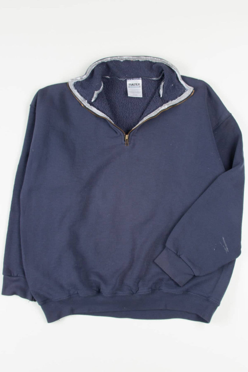 Navy Tultex Zip Up Sweatshirt