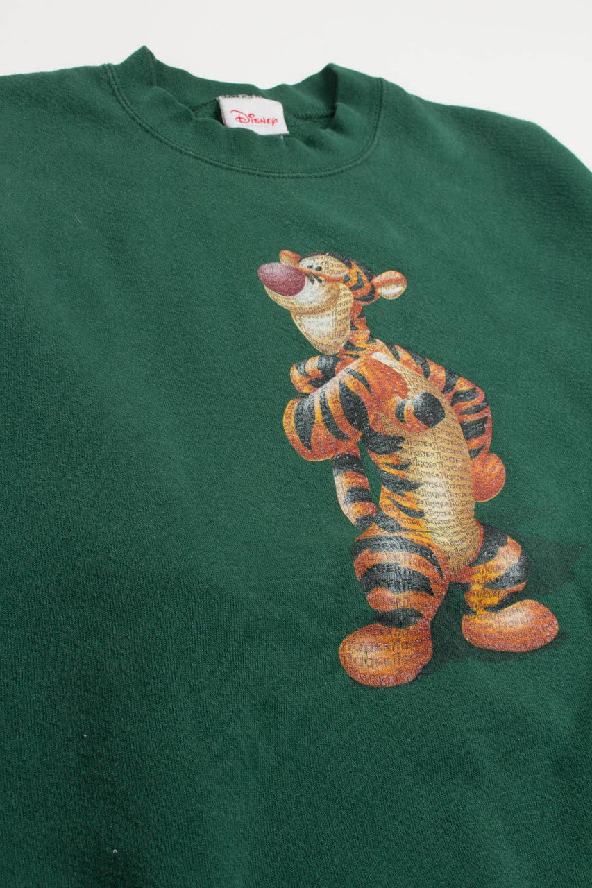Rubber Printed Tigger Disney Sweatshirt