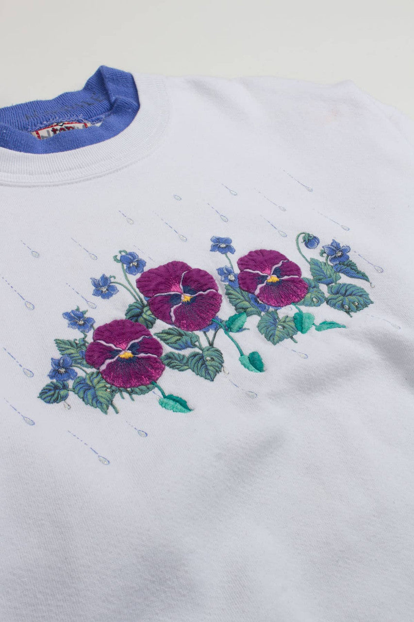 Garden Pansies Sweatshirts