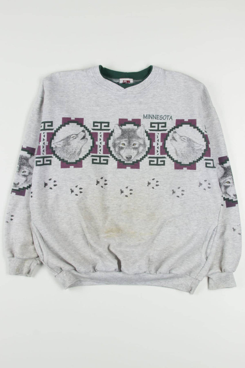 Discolored Minnesota Wolves Sweatshirt