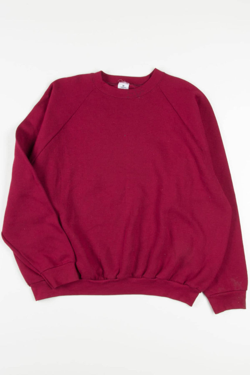 Blank Burgundy Sweatshirt