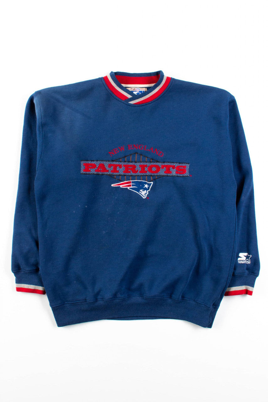 Vintage Faded New England Patriots Sweatshirt