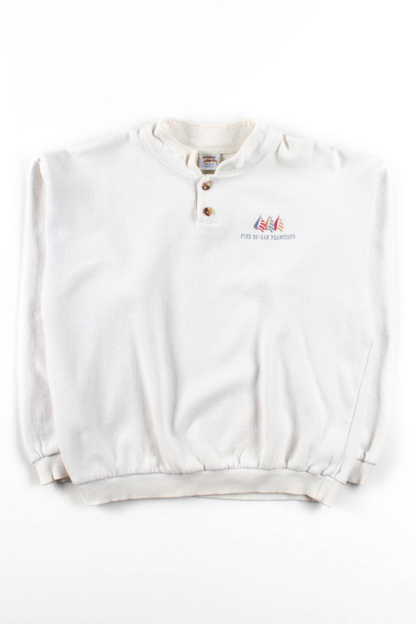 Vintage Pier 39 San Francisco Henley Sweatshirt