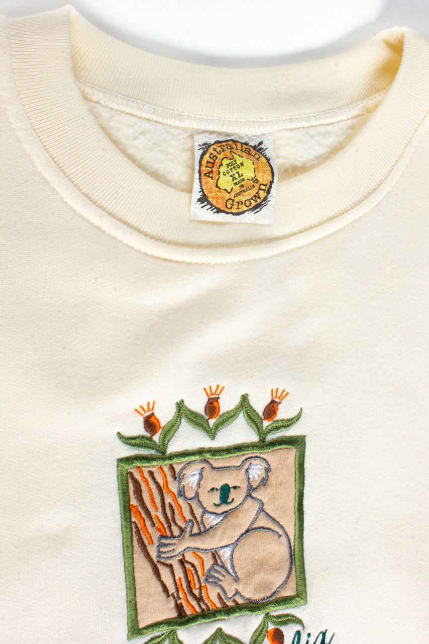 Vintage Embroidered Australia Koala Sweatshirt