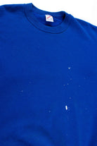 Blue Paint Spotted Oversized Vintage Sweatshirt