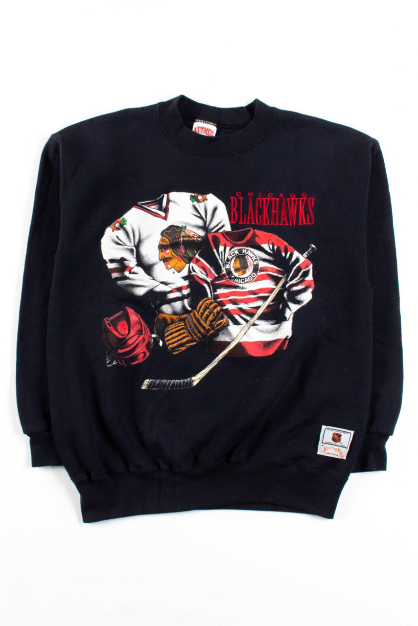Vintage Chicago Blackhawks Uniforms Sweatshirt