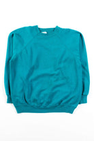 Vintage Plain Teal Raglan Sweatshirt