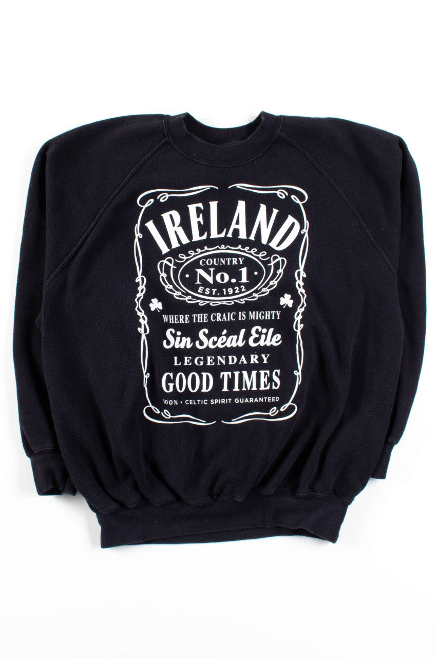 Ireland Whiskey Label Sweatshirt