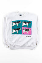 Cows Of Illinois Vintage Sweatshirt