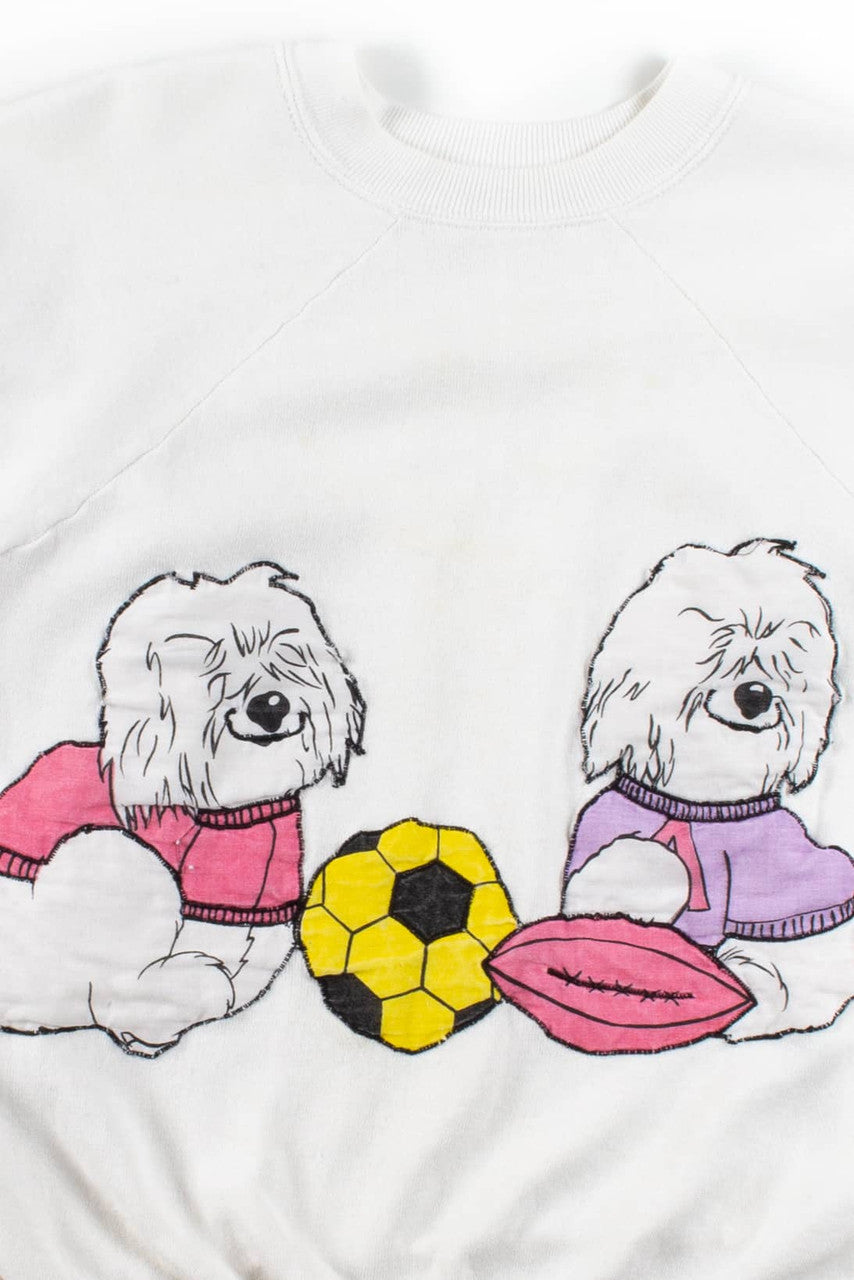 Vintage Labradoodle Football Sweatshirt