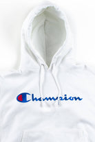 Vintage White Champion Hoodie