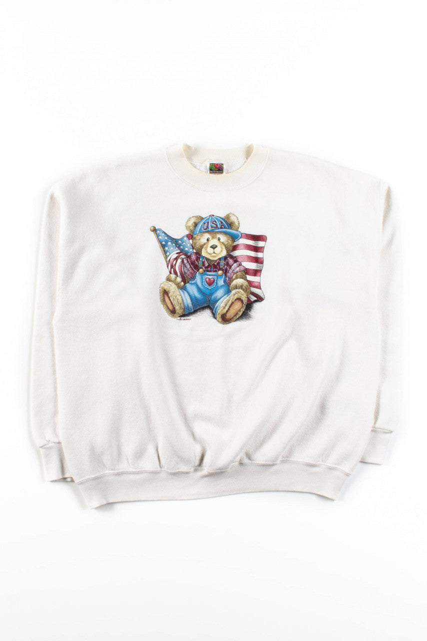 Vintage USA Teddy Bear Sweatshirt