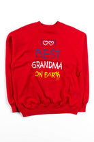 Best Grandma On Earth Vintage Sweatshirt