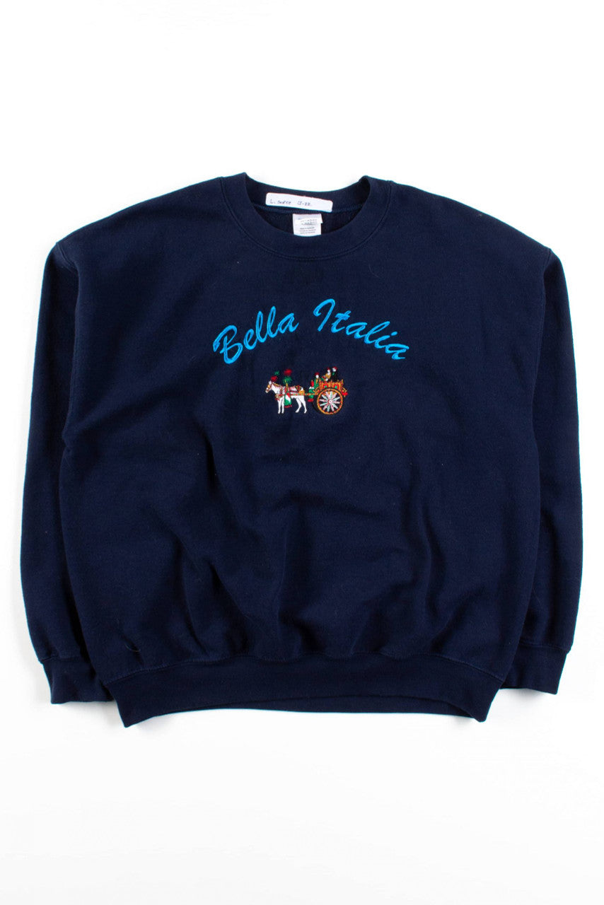 Bella Italia Cart Embroidered Sweatshirt