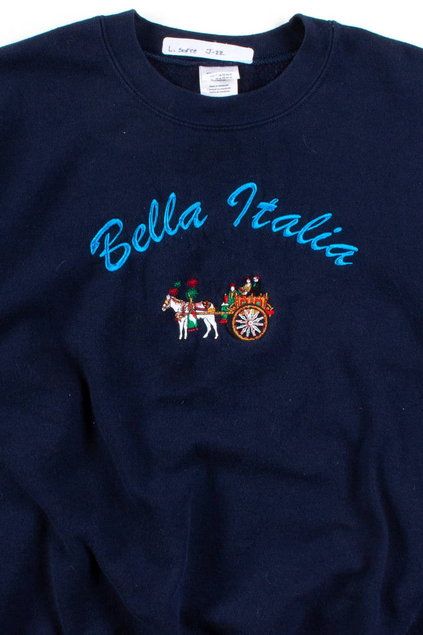 Bella Italia Cart Embroidered Sweatshirt
