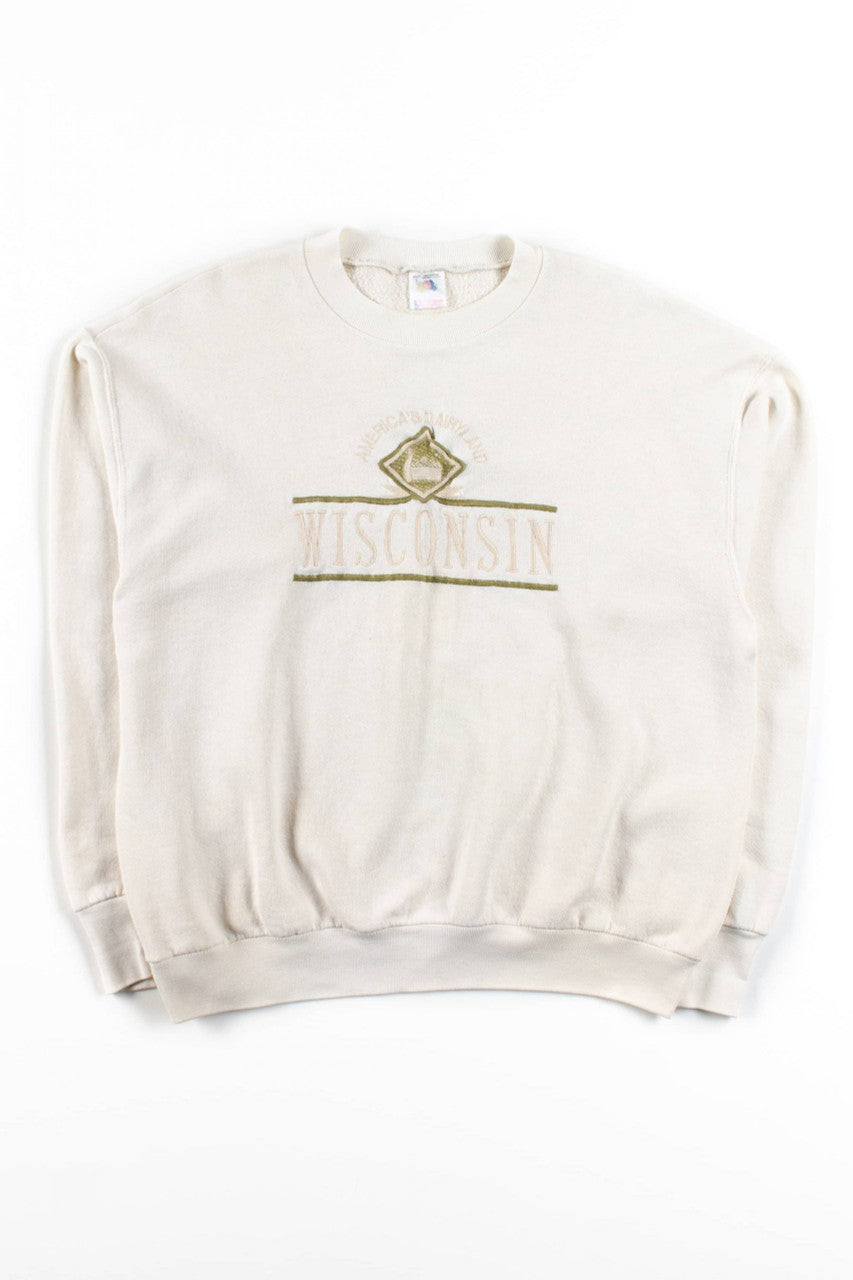 Vintage America's Dairyland Wisconsin Sweatshirt