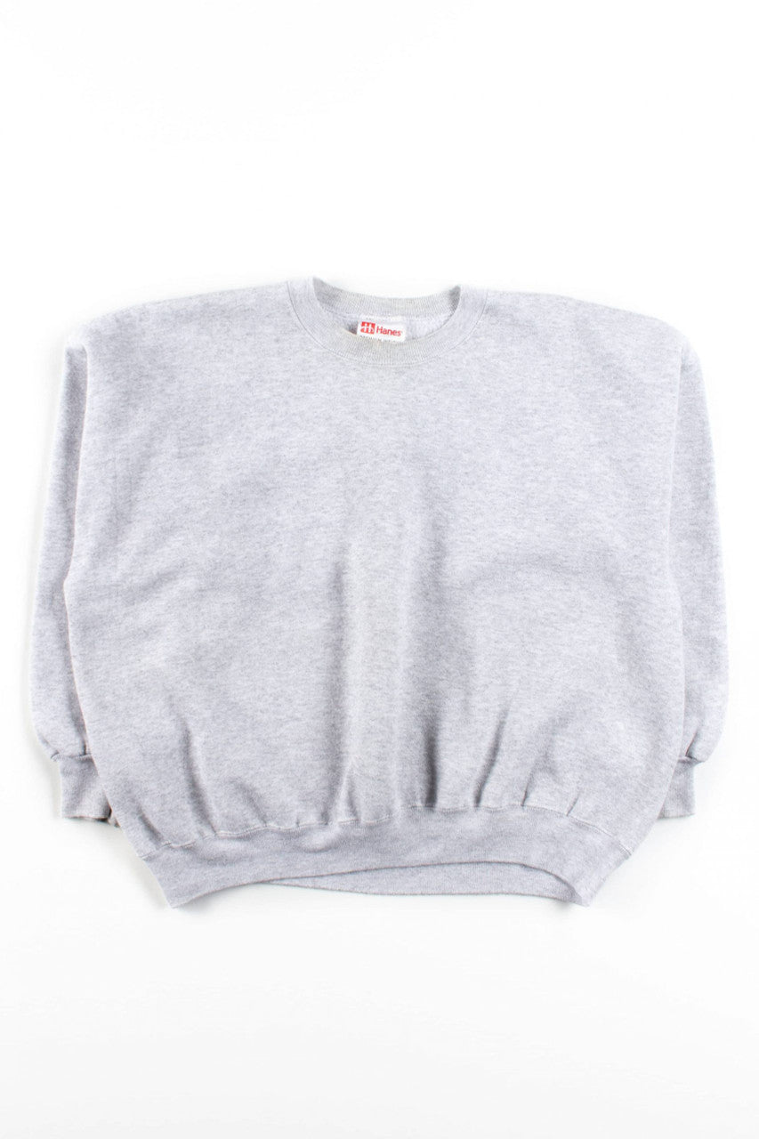 Vintage Plain Grey Sweatshirt