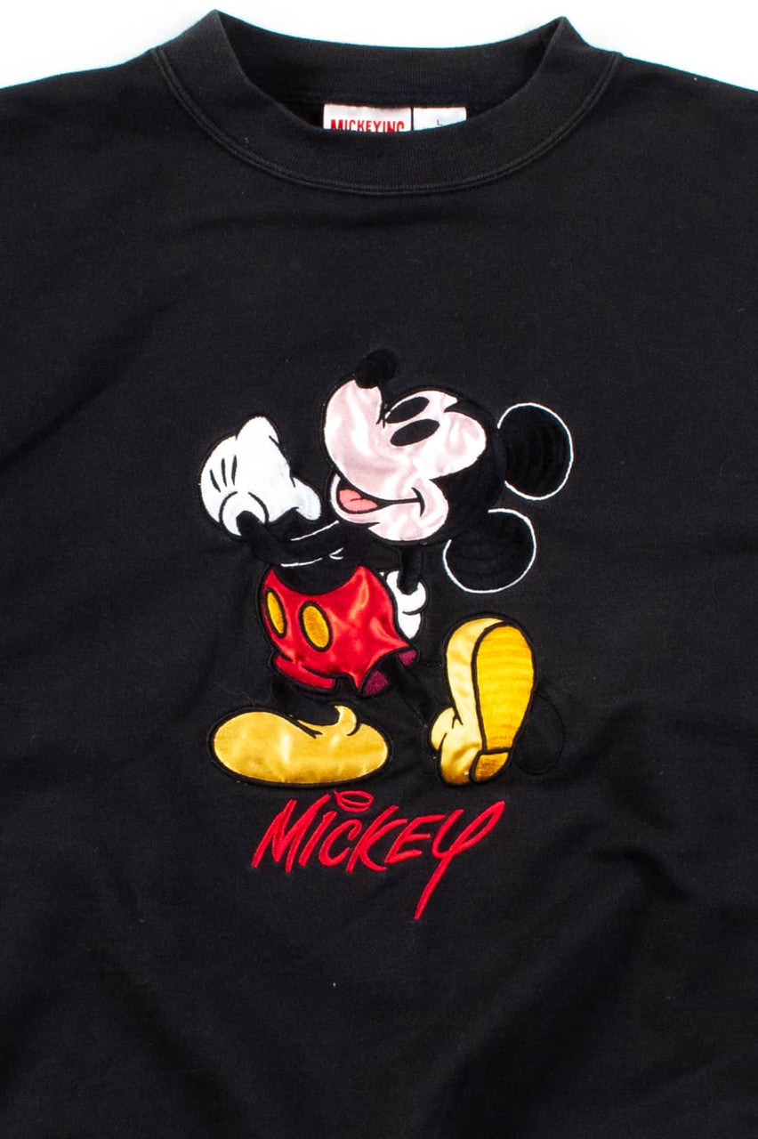 Vintage Embroidered Mickey Mouse Dance Sweatshirt