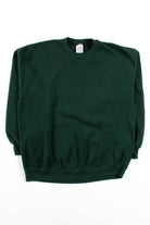 Vintage Plain Green Jerzees Sweatshirt