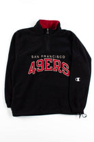 Vintage 49ers Fleece Quarter Zip Sweatshirt
