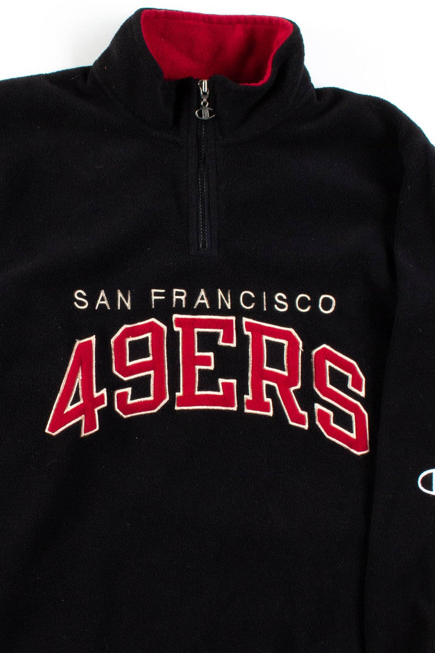 Vintage 49ers Fleece Quarter Zip Sweatshirt