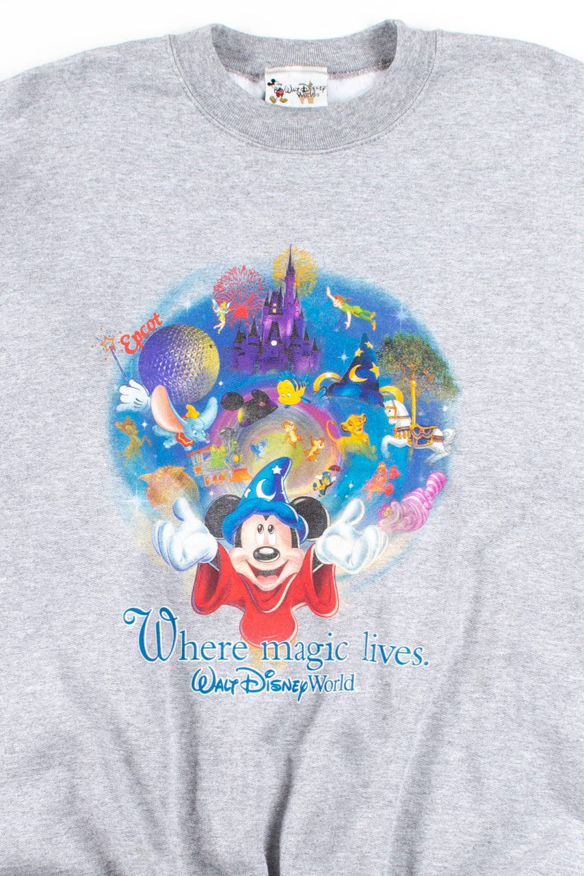 Vintage Walt Disney World Where Magic Lives Sweatshirt