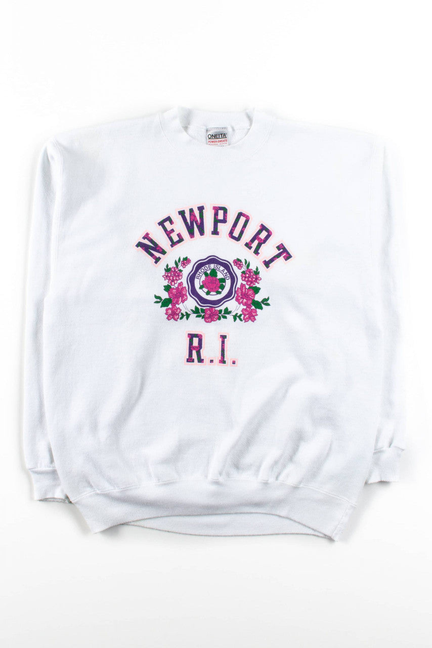 Newport R.I. Floral Vintage Sweatshirt