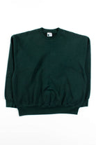 Vintage Dark Green Plain Sweatshirt