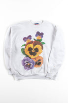 Vintage USPS Pansy Stamp Sweatshirt (1995)