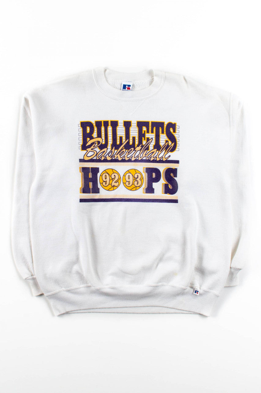 Vintage Bullets Basketball Hoops Sweatshirt (1992)