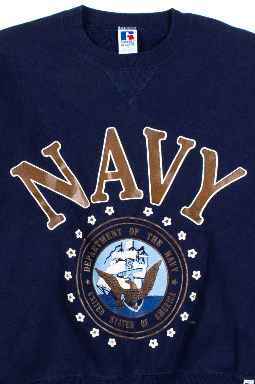 Vintage Navy Sweatshirt 2