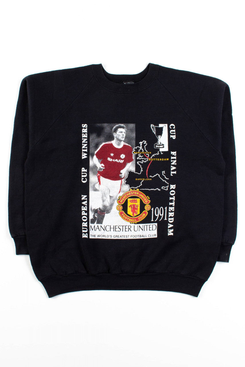 Vintage Manchester United Euro Cup Winners Sweatshirt (1991)