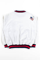 Vintage Blue Ribbon Applique Sweatshirt