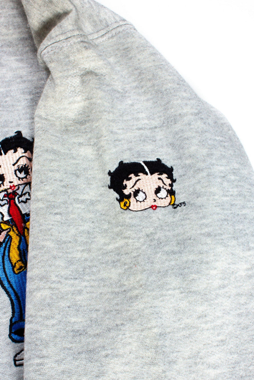 Vintage Embroidered Betty Boop Sweatshirt