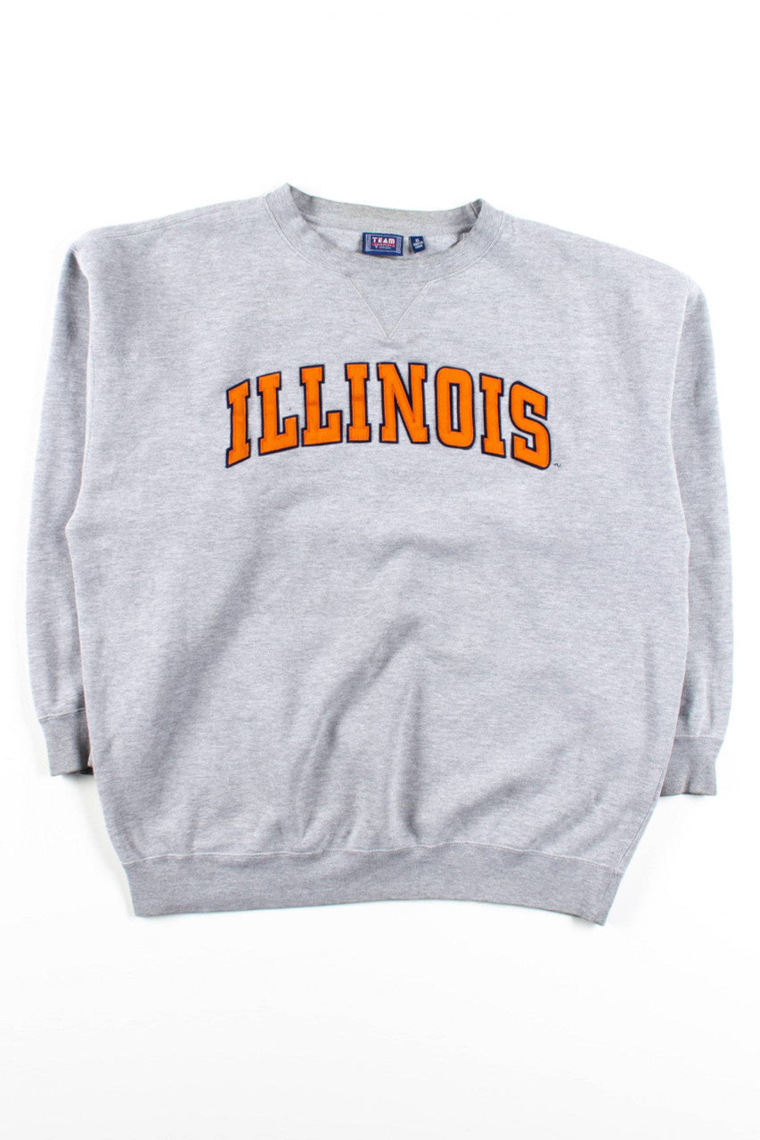 Vintage Grey Illinois Sweatshirt