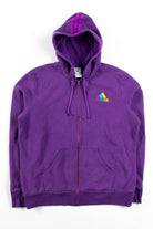 Purple Adidas Zip Hoodie