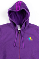 Purple Adidas Zip Hoodie