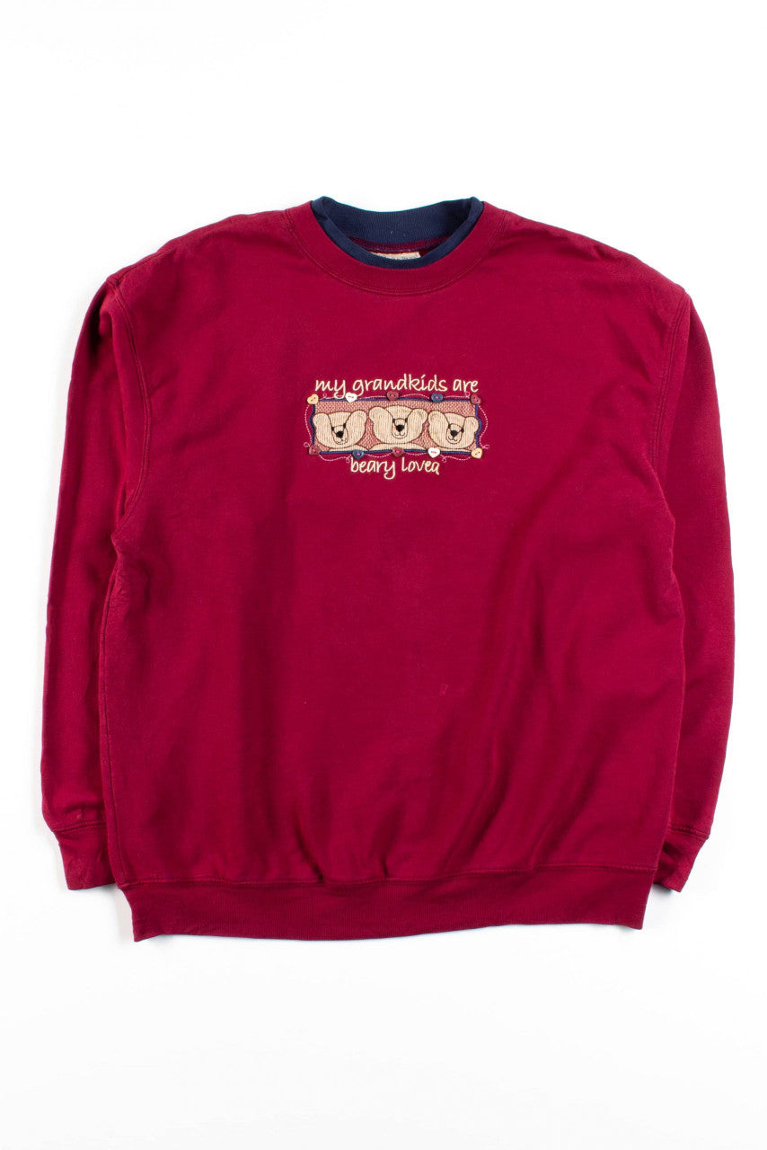 My Grandkids Are Beary Loved Vintage Sweatshirt