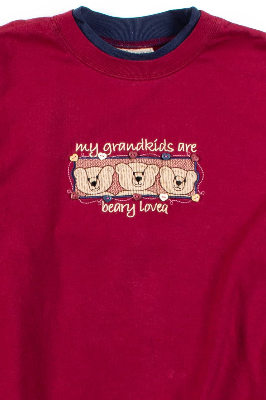 My Grandkids Are Beary Loved Vintage Sweatshirt