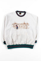 Vintage Embroidered Golfer Sweatshirt